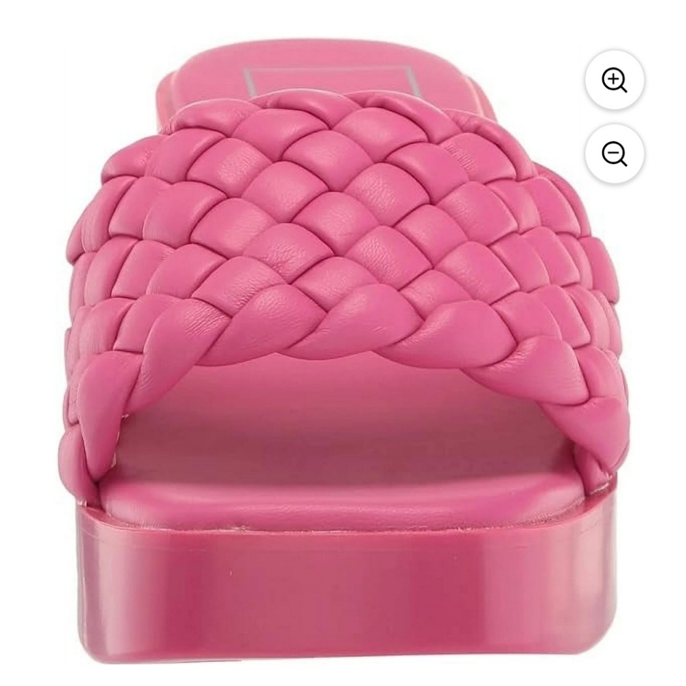 Dolce Vita Fuchsia Braided Mules S8ze 7 Nwot. - Picture 11 of 12